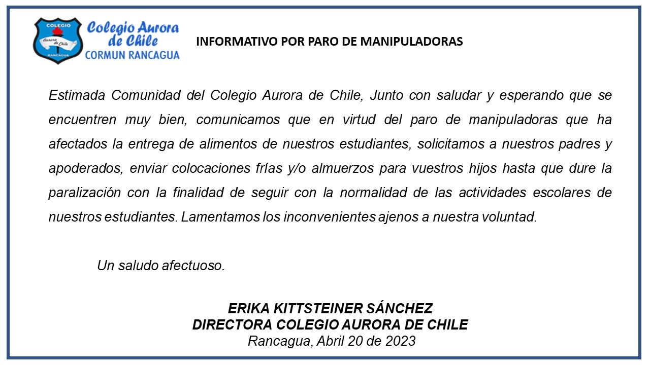 Paro manipuladoras